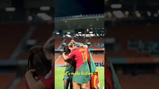 Portugal Women's Football make History #portugal #fifa #shorts