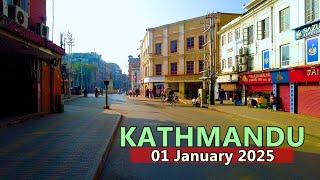 First Day of 2025 KATHMANDU City Tour Morning Hour Looks Beautiful After Mayor BALEN ACTION 2025