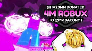 I got 4m! Robux in pls donate!! *donation madness*