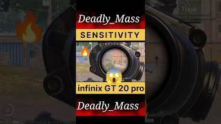 Best Sensitivity For Infnix GT 20 pro  Infinix GT 20 Pro full gaming Sensitivity #bgmi #pubgmobile