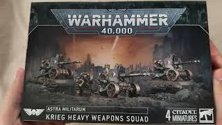 Krieg Heavy Weapons Squad - Unboxing (WH40K)