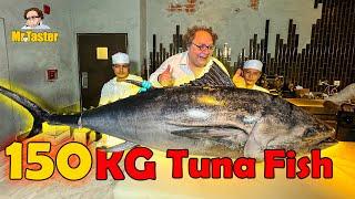 150kg Spanish Bluefin Tuna Cut LIVE in Dubai’s FRNDS Restaurant!