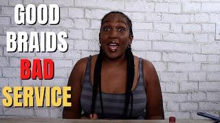 First Time African Hair Braiding Experience | Trying Natural Makeup On Dark Skin | Rants & Reviews