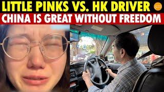 “Little Pinks” Clash with Hong Kong Taxi Driver: China is great, Chinese don’t need freedom