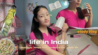 STUDY vlog  indiangirl living alone diaries ,what I eat in a day ,homebody, Aesthetic vlog , Sikkim