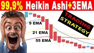 The BEST Heiken Ashi + 3 EMA Scalping Trading Strategy || Very High Winrate