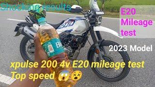 Hero xpulse 200 4v Mileage test // How to check Mileage test in xpulse 200 4v E20 