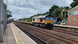 Colas Rail 66849 working 6C20 Goonbarrow Jn to Westbury Down T.C. through Dawlish Warren13 /08/2023