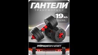 Разборные гантели SHYN SPORT Transformer 19 кг 19 предметов