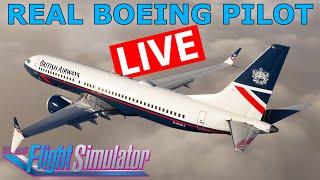 The Ultimate MSFS Aircraft? LIVE iFly 737 MAX with a Real Boeing Pilot!