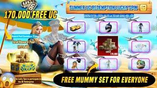 170,000 Free UC ? Free Mummy Set For Everyone | Free Upgraded & 0 UC Luck In Ultimate Crate | PUBGM