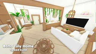 NEW PLANTS!! Boho Tiny Home Speed build in Adopt me!