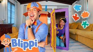 Blippi & Meekah's Great Big Fort Build | Blippi | Moonbug Kids - Fun Zone