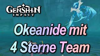 Genshin Impact - Boss: Okeanide in Liyue für Mona/Tartaglia Free2Play mit einem 4 Sterne Team