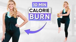 Beginner-Friendly Fat Burn!  1,300 Steps in Just 10 Minutes (Low-Impact Cardio)