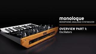 Korg monologue Video Overview Part 1: Oscillators