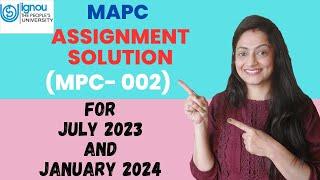 July23-Jan24 MPC-002 Assignment solution