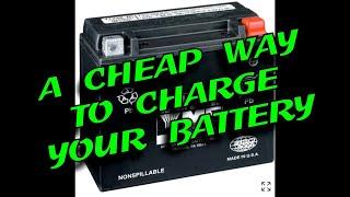 Charging your Can-Am Spyder, Ryker or RT Battery. A cheap way to charge your battery using Solar.