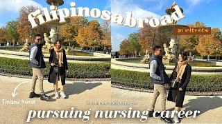 Pursuing Nursing Career in Finland | An Interview | Filipinos Working Abroad | hernameisodyssey