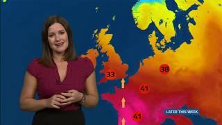 Weather Events 2019 - Heatwave could bring record temperatures (Europe) - ITV & BBC - 24th June 2019