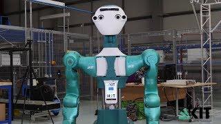 SecondHands project members present first robot prototype ARMAR-6