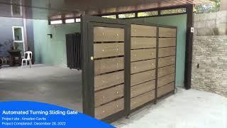 Motorized Sliding Folding 90 Degree Gate