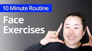 FACE EXERCISES for Rejuvenation | 10 Minute Daily Routines