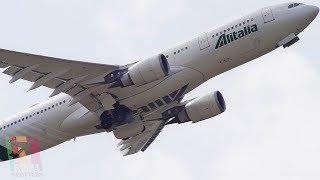 Plane Spotting at Rome Fiumicino Airport • June 2018 • Spotting from bar terrace