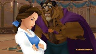 Kingdom Hearts 2 HD Final Mix MOVIE | Disney's Beauty and The Beast (HIGH FRAME RATE SERIES IN 4K)