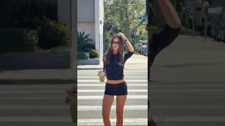 Street Fashion Style with a Black Skirt Set #fashion #style