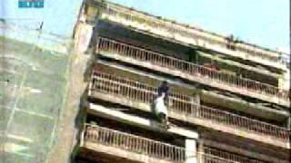 close call balcony fall