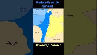 #israel & #palestine map #history every year #shorts