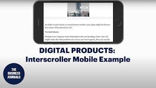 Digital Products: Interscroller Mobile Example | The Business Journals