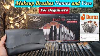 Best makeup brushes set names and their uses for beginners in pakistan with price |christine brushes