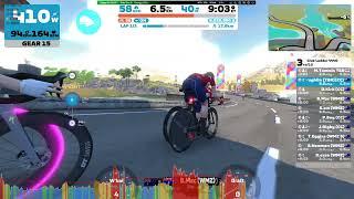 Zwift Ladder Race CC Biscoff Cakes vs WMZ Drop Bears Points on Lock Loop in Scottland