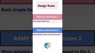 Design Rules | Div 1 vs Div 2 |  #asme #pressurevessel #heatexchanger