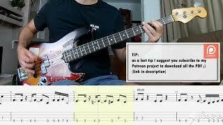 Tonic - If You Could Only See BASS COVER + PLAY ALONG TAB + SCORE PDF