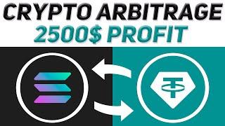 Crypto Arbitrage | Arbitrage Trading Solana 2024 | 2500$ Profit | Crypto Arbitrage Trading Solana