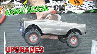 AXIAL SCX24 C10: UPGRADES FROM HOT RACING AND CC HAND SCALE ACCESSORIES