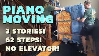 How to Easily Move a Piano Up and Down Stairs - The Best Way to Move a Piano Up or Down Stairs