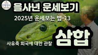 2025년 을사년 운세풀이13 -삼합(사유축 회국에 대한 관찰)