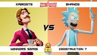 ZEDISTRUCTION 7 Winners Semis KairosT5 (Shaggy) vs Bhands (Rick) MultiVersus Tournament