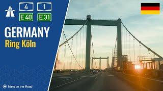 Driving in Germany: Autobahn A4 E40 & A1 E31 Ring Köln [Southern Ring Cologne]