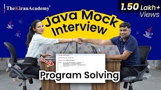 Java Interview Question | One Of The Best Mock Interview For Freshers & Beginners | Kiran Sir