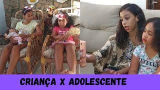 Diferença entre crianças vs adolescentes