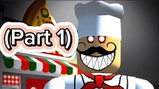 So scary and funny game . Papa pizza in roblox. (Part 1) . TUNG SUNG VLOGS.