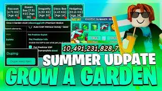 NEW Grow a Garden Script *NO KEY* - Summer Update, Feijoa Seed, Raccoon, Dupe & More!