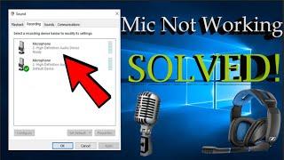 Fix Microphone Not Working in Windows 10 [2020]