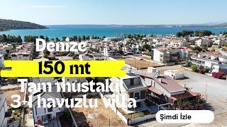 Didim Akbük’te Denize 150 mt merkezi konum Tam müstakil havuzlu otoparklı#yenivillaturu#satilikvilla