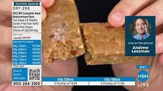 Secure Complete Meal Replacement Bars  12count